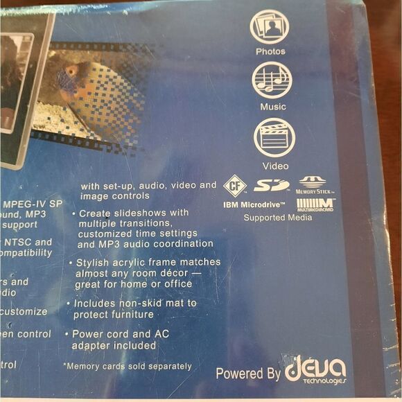 NWT  7 " LCD  DISPLAY DIGITAL  PHOTO FRAME - Picture 7 of 7